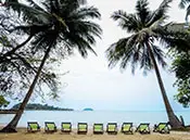 empty beach (chairs)